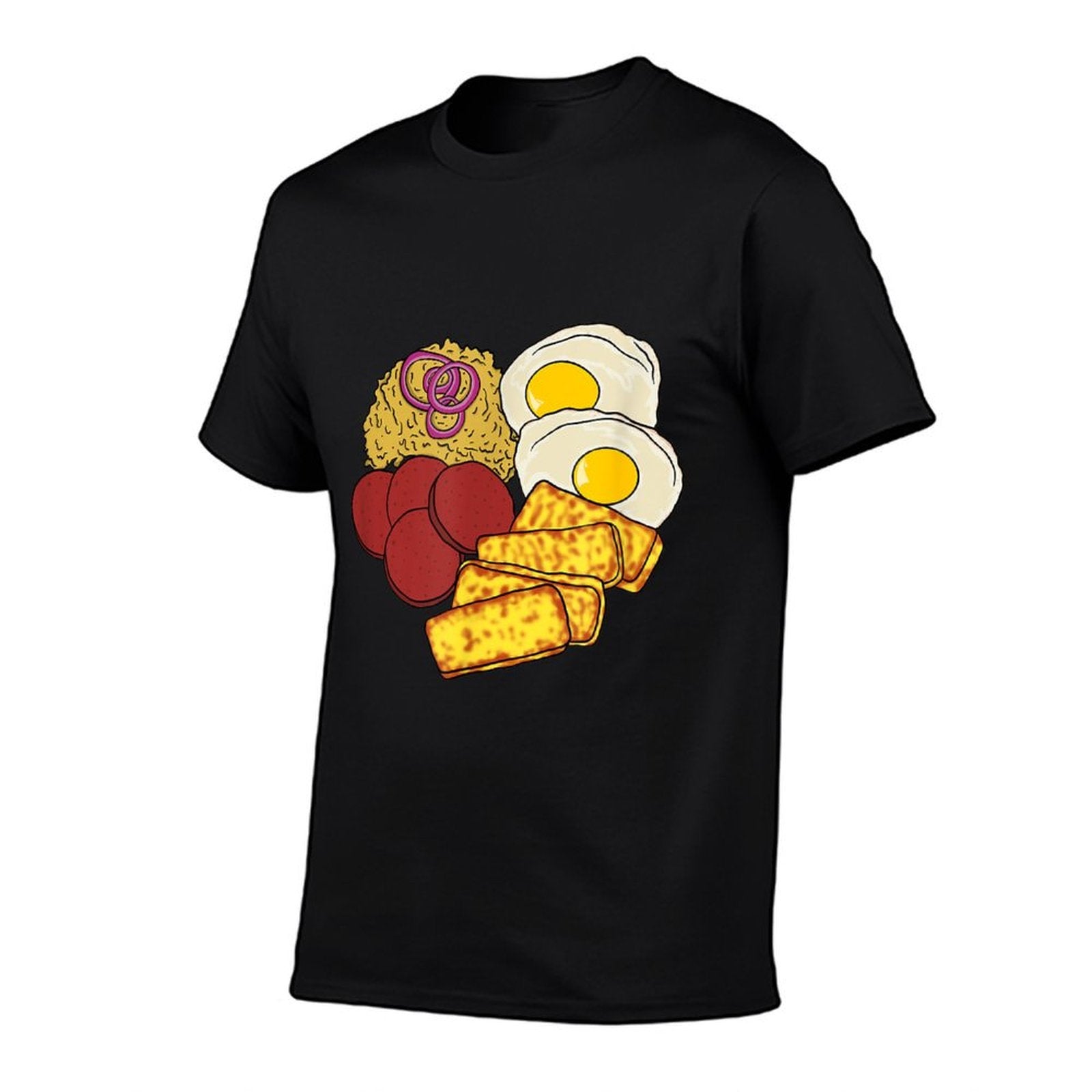 Dominican Republic Favorite Food  Mangú Salami Queso Frito  High-quality Stitching T-Shirt
