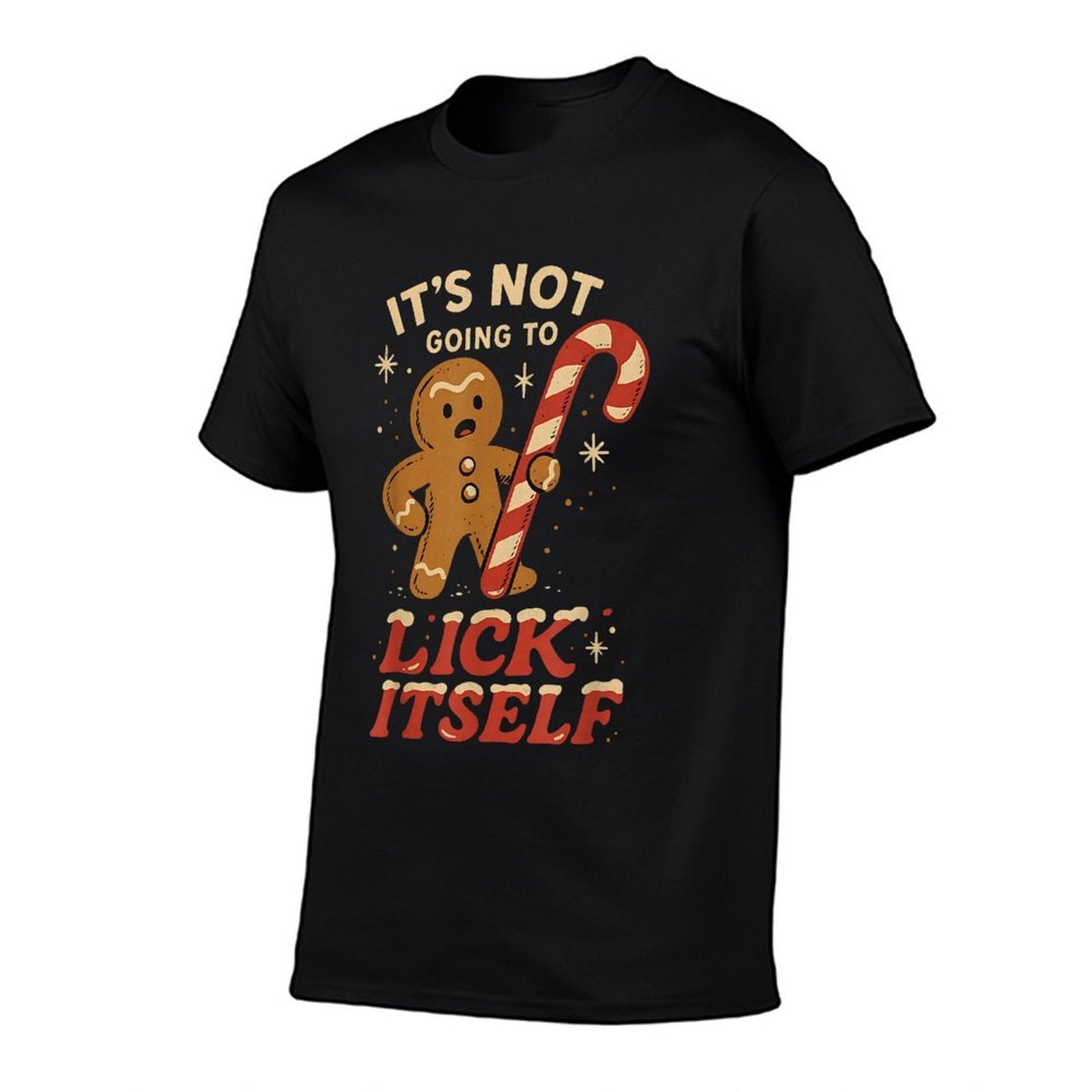 Gingerbread Man Candy Inappropriate Funny Christmas Graphic  Soft T-Shirt
