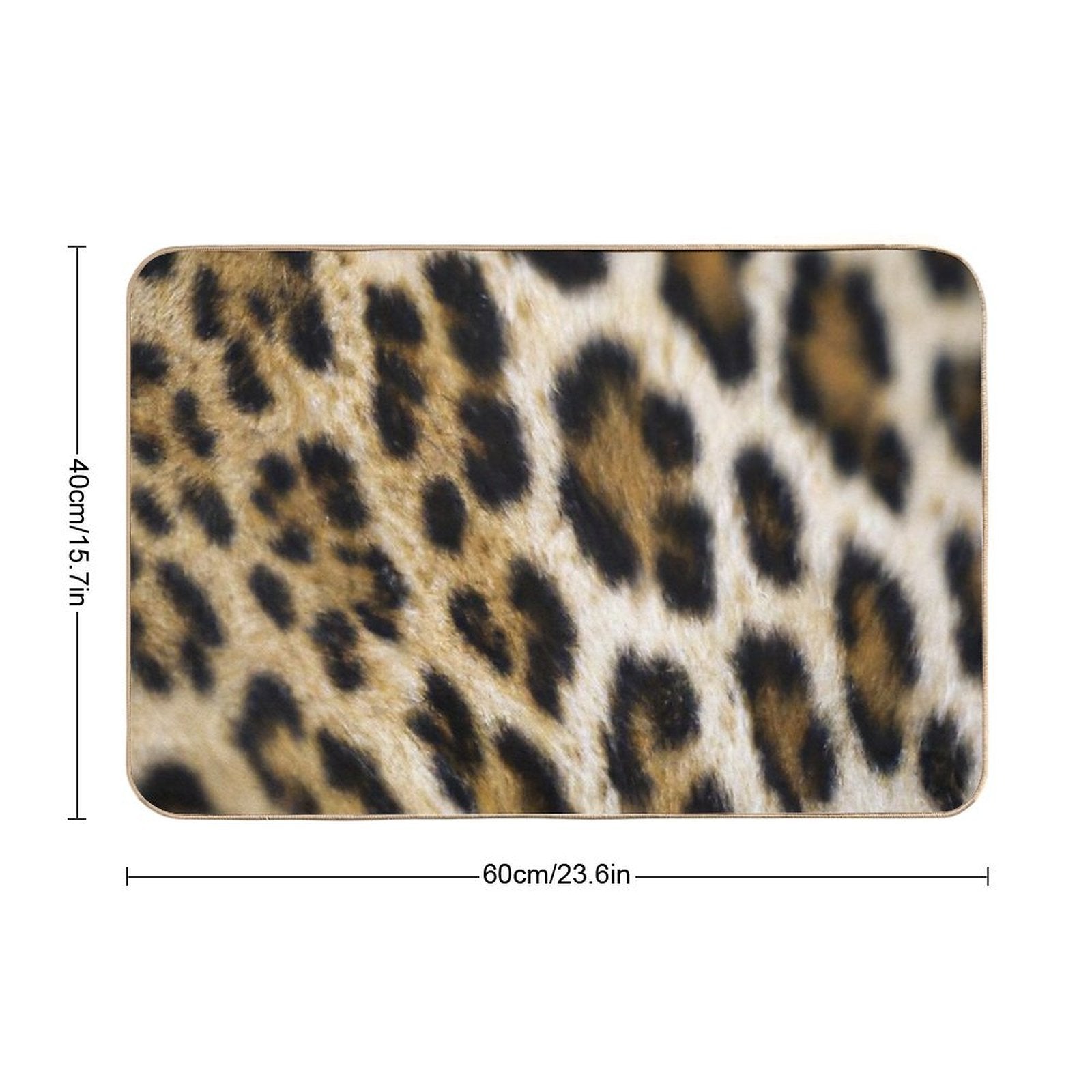 Leopard Skin Pattern  Absorbent Bath Mat