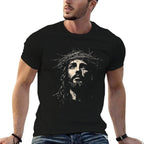 Jesus METAL Vintage 90s Graphic  Rolled Sleeves T-Shirt
