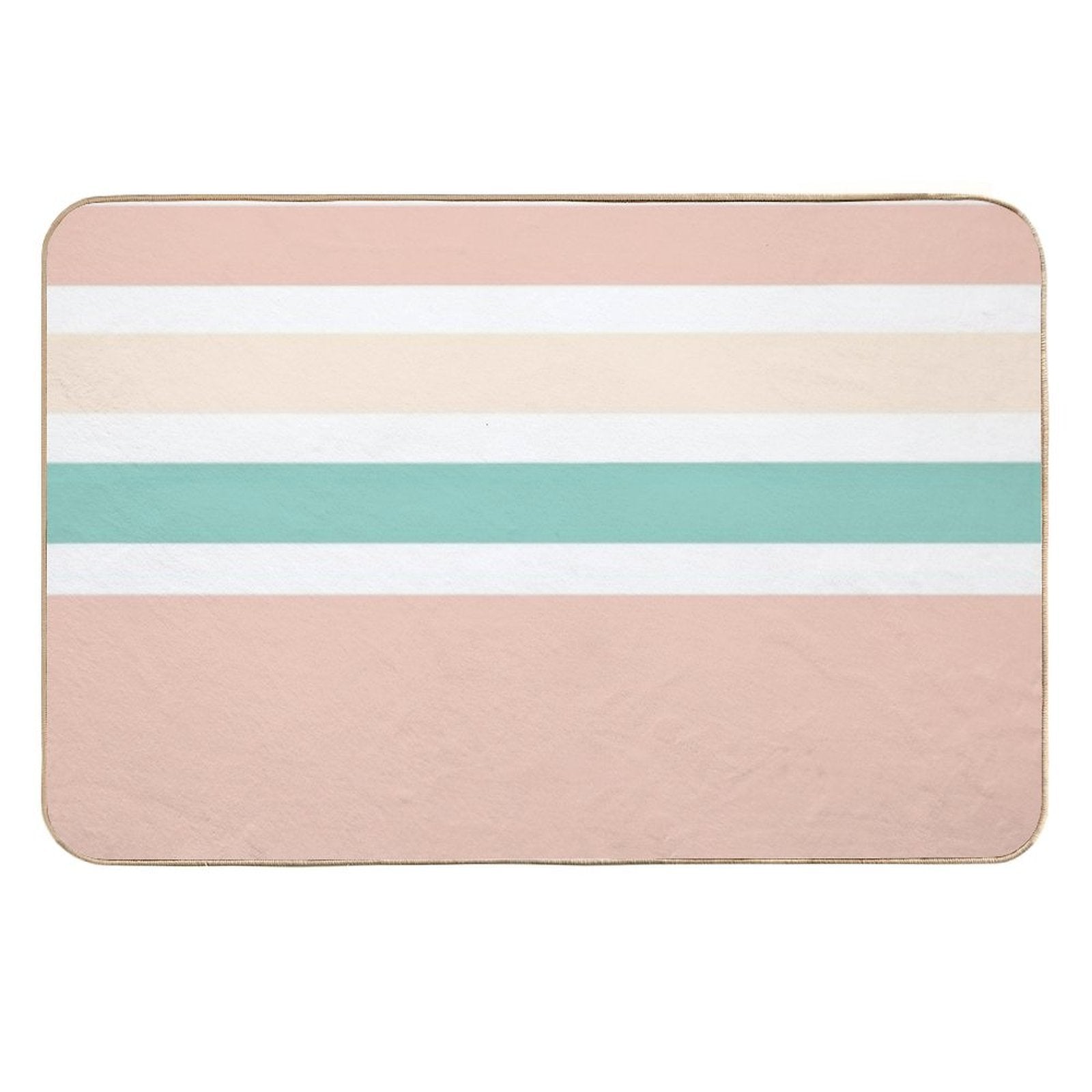 Sunlight in The Beach Stripes  Multi-Purpose Bath Mat