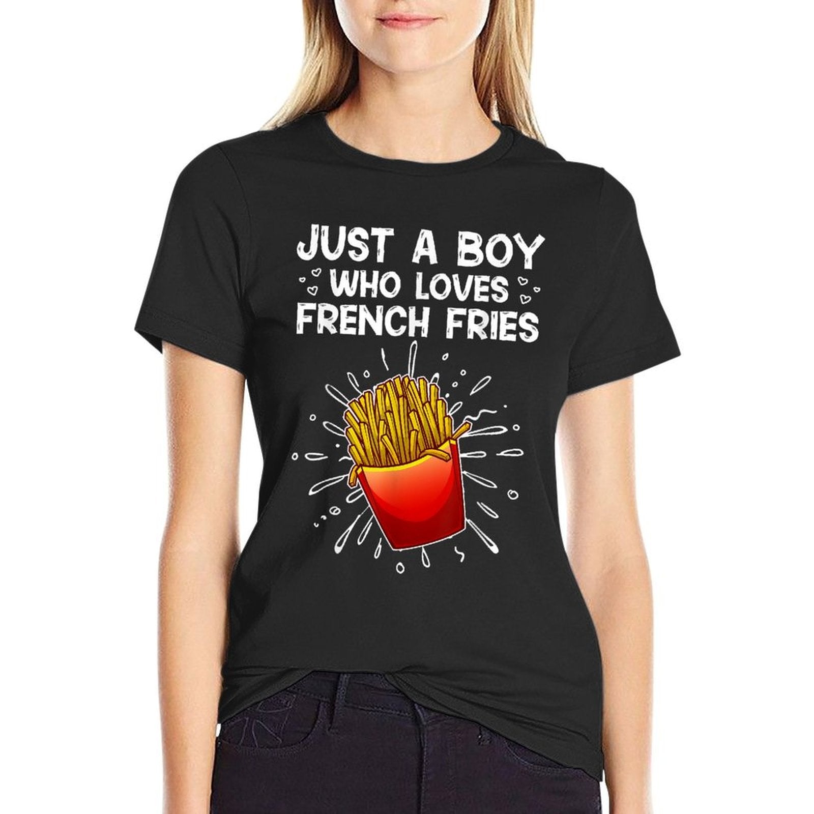 Cool French Fries For Boys Kids Sweet Potato Chef Fast Food  Vintage-inspired T-Shirt