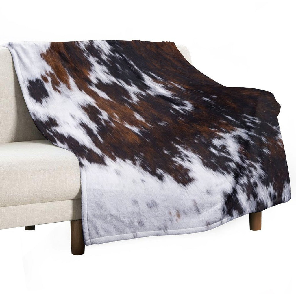 Wanderlust Cow Art Quick-dry Throw Blanket