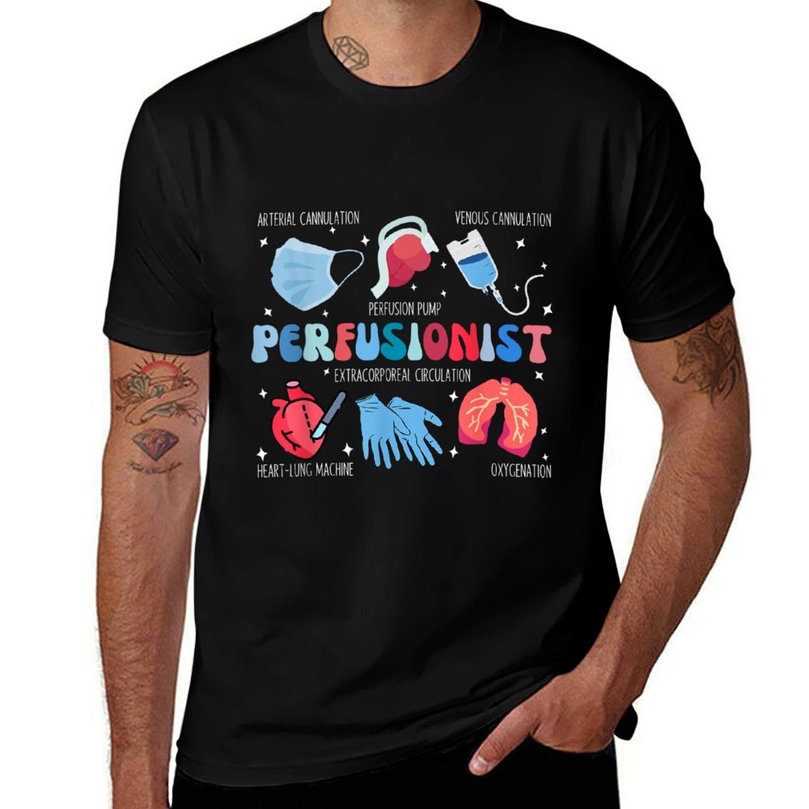 Perfusionist Art For Men Women Cardiovascular Specialists  Vintage-inspired T-Shirt