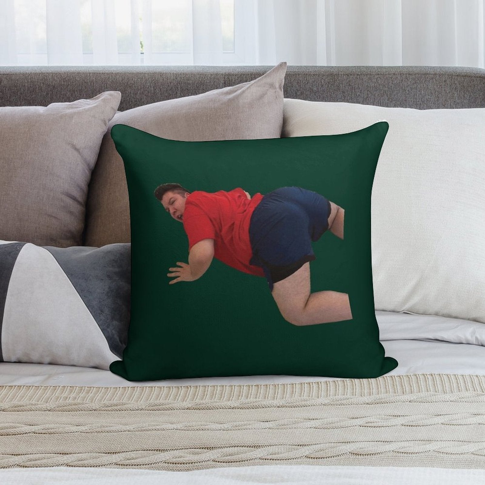 Nikocado Avocado Meme Soft Home Decor Throw Pillow