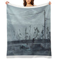 Toluca Lake - Silent Hill Fanart - Art by Eliott Sontot Eco-conscious Throw Blanket