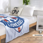 England Lionesses Football Badge (#04) All-season Throw Blanket