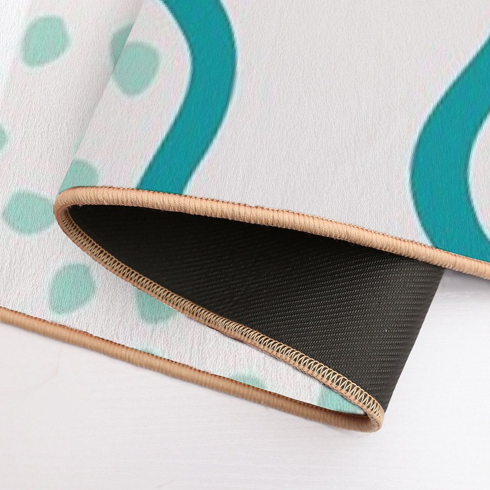 Ocean Two Blue Tone Aesthetic Design Durable Bath Mat