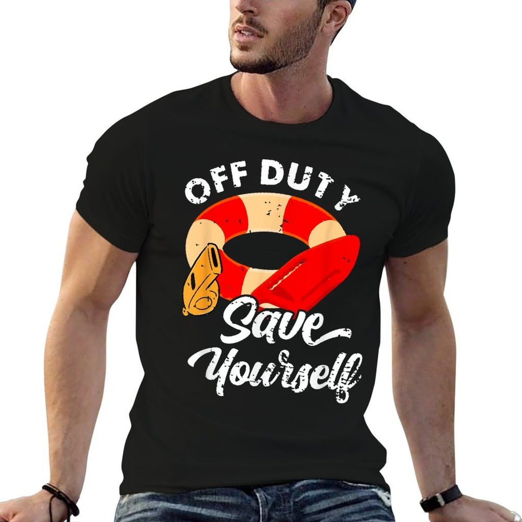 Lifeguards Off Duty Save Yourself  Relaxed-fit T-Shirt