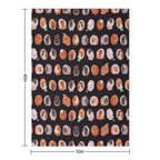 Guinea Pig Day - Dark Machine-washable Throw Blanket