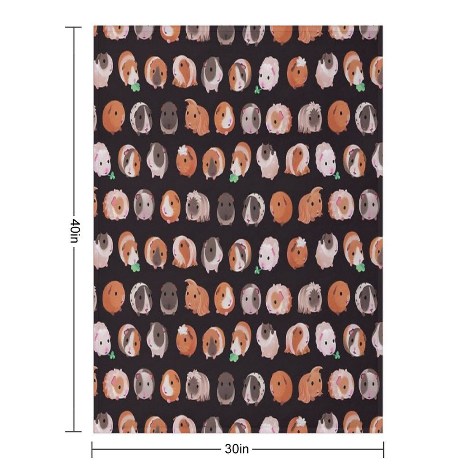 Guinea Pig Day - Dark Machine-washable Throw Blanket