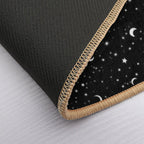 Black Universe  Fade-Resistant Bath Mat