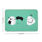 Silly Play Onigiri  Slip-Resistant Bath Mat