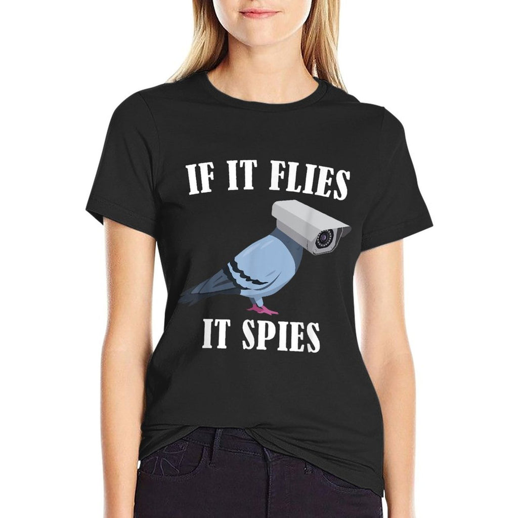 Birds Spie Conspiracy Joke Meme Surveillance  Mens  Womens  Vintage-inspired T-Shirt