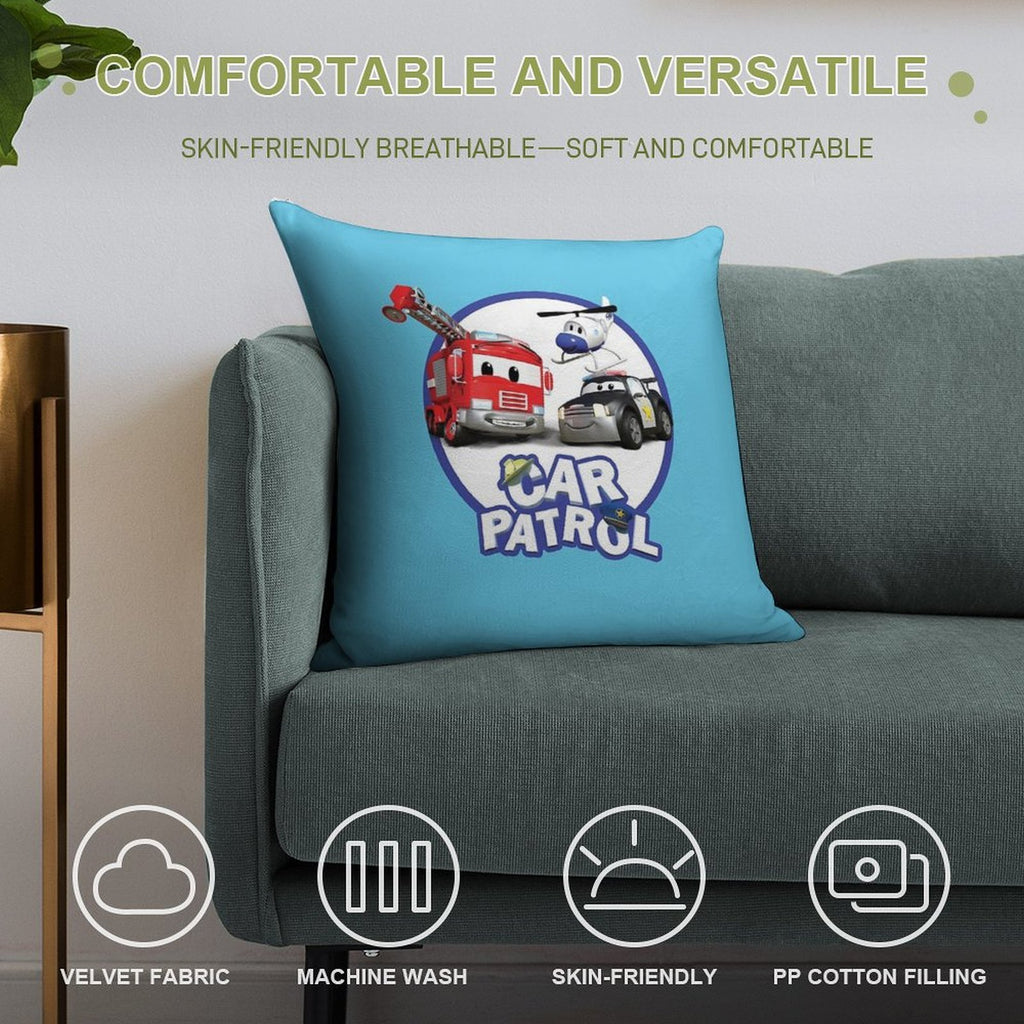 Car Patrol of Car City Soft Anti-Pilling Throw Pillow