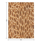 Giraffe Animal Print Fluffy Pattern Anti-pilling Throw Blanket