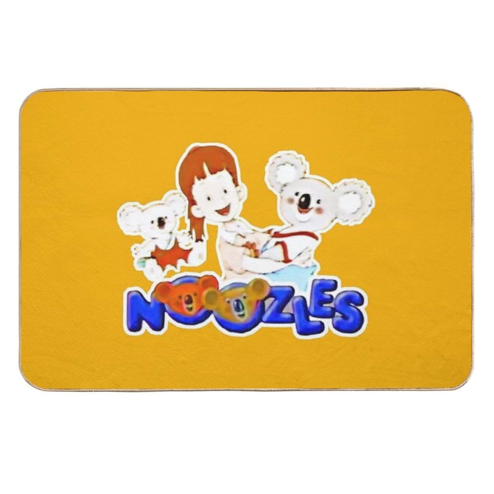 Retro 80s - 90s Noozles Sandy Blinky And Pinky Koala Throwback Tribute  Repositionable Bath Mat