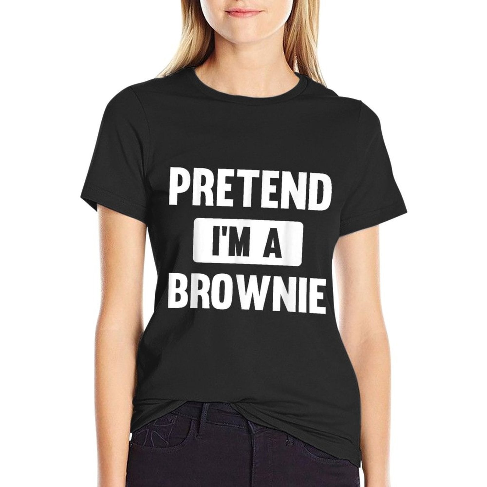 Pretend Im A Brownie Funny Halloween Costume  Graphic-printed T-Shirt