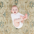 Antique Persian Tabriz  Rug Print Velvety-soft Throw Blanket