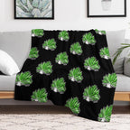 Leaf Sheep Ocean Sea Slug Cute Marine Life Biology Kawaii Graphic Lightweight Throw Blanket