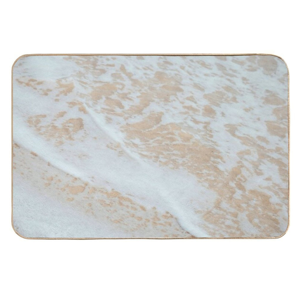 Beach Sand And Waves  Repositionable Bath Mat