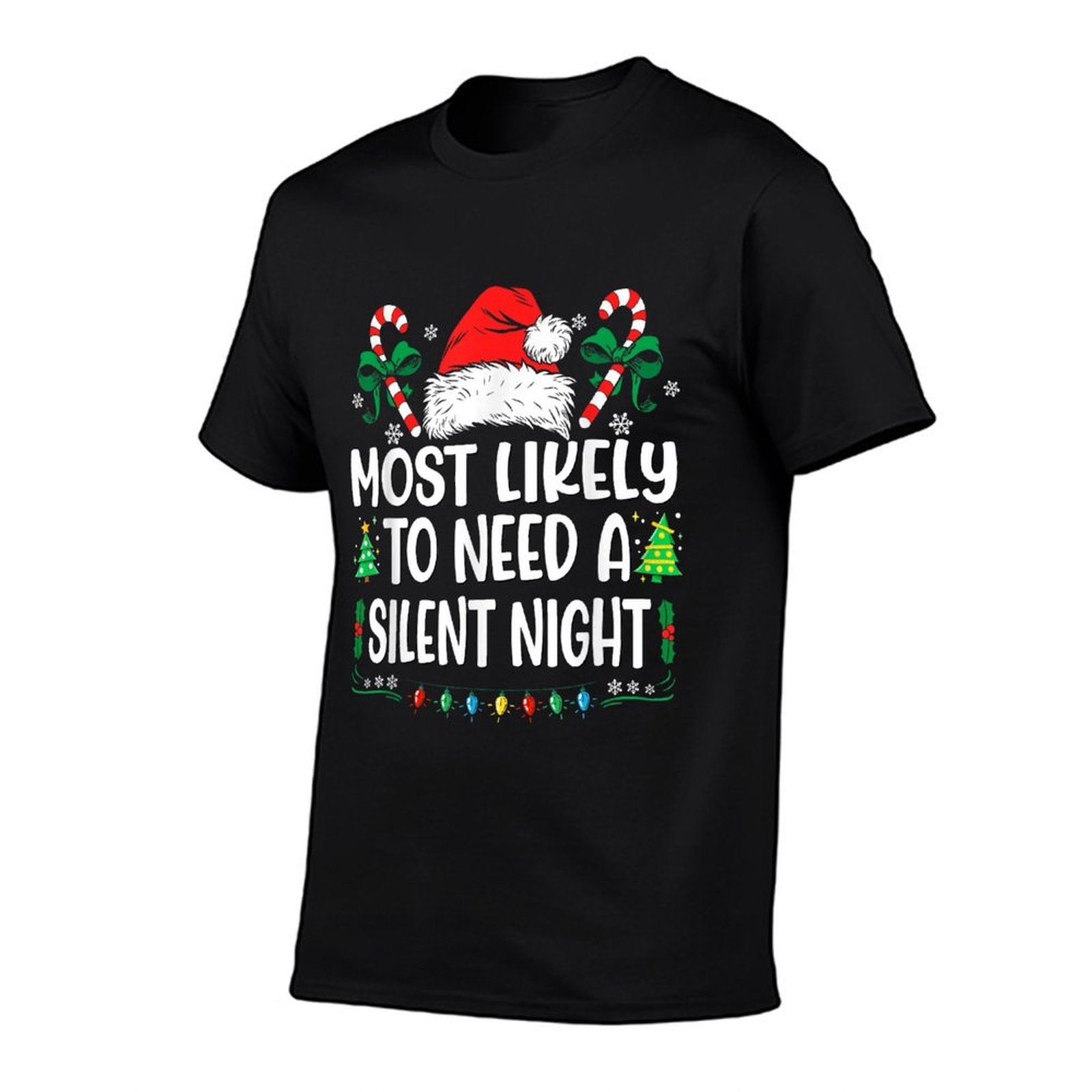 Most Likely To Need A Silent Night Christmas Matching  Soft T-Shirt
