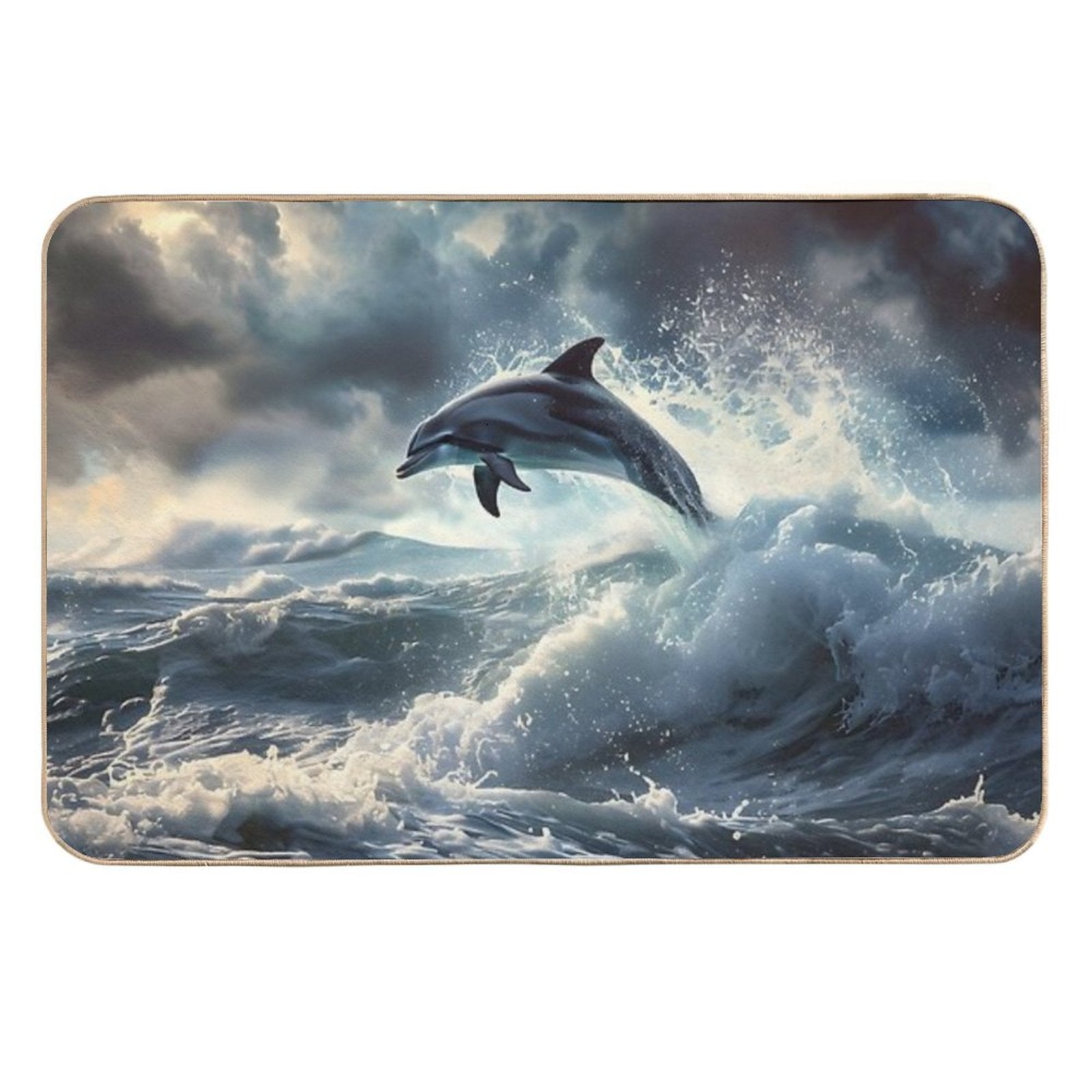 Storm Dolphin  Odorless Bath Mat
