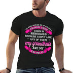 My Grandkids Are My Favorite Tshirt Funny Grandparents Gifts  Rolled Sleeves T-Shirt