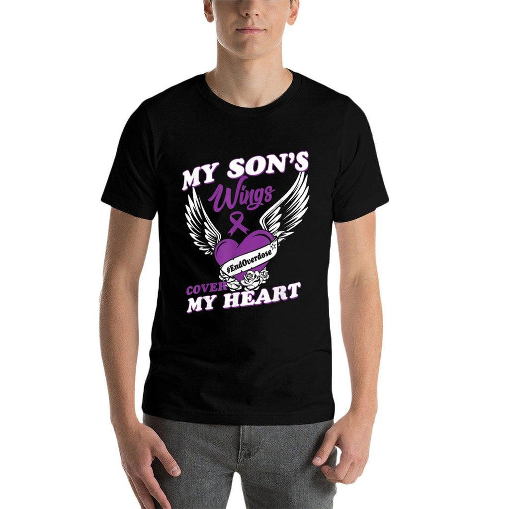 Drug Overdose Awareness Purple Ribbons  Breathable T-Shirt