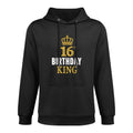 Happy 16th Birthday King 16 Years Old Party Ideas For Boys Medium-Weight Fabric Hoodie