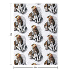 Beagles - Digital Quick-dry Throw Blanket