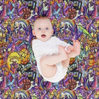 THE ORIGINAL Figment Collage Plush Throw Blanket