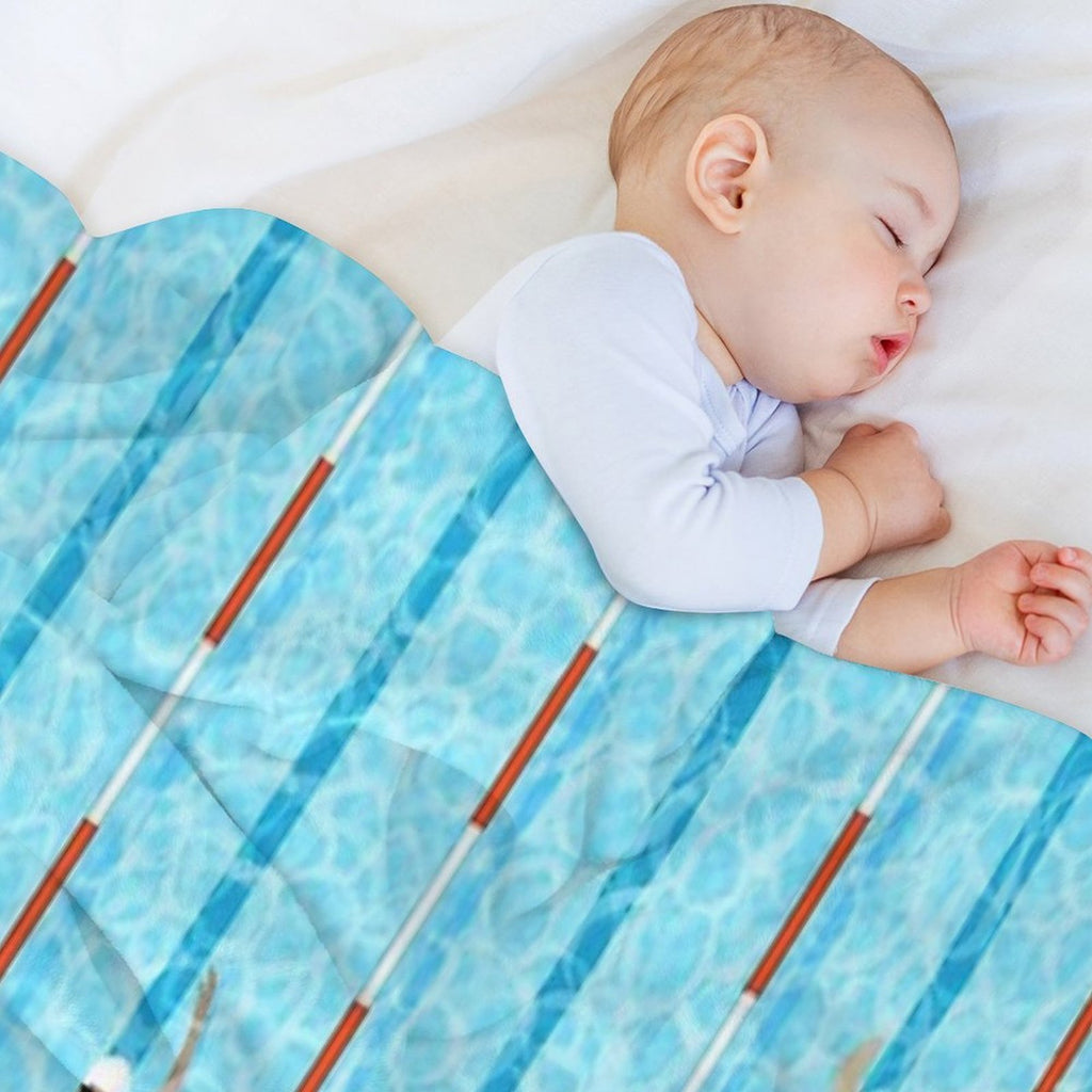 SWIMMERS Easy Care Throw Blanket