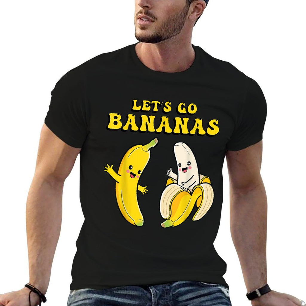Kids Banana Funny Costume Lets Go Bananas Cute Boys Girls  Heathered Texture T-Shirt