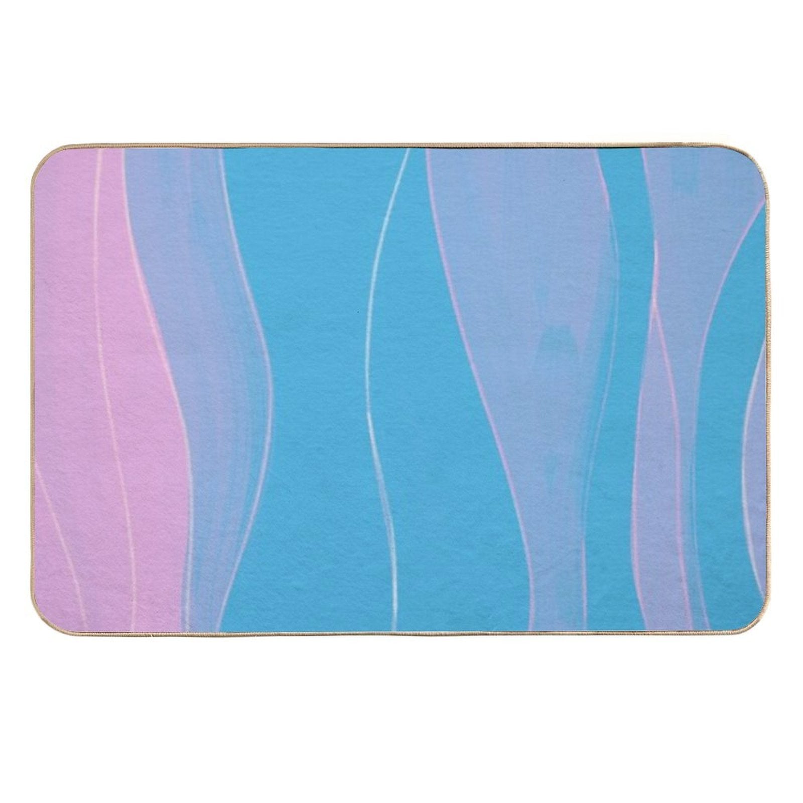 Abstract Stripes VII  Dirt-Trapping Bath Mat