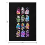 Pride Flag Teacup Collection Sustainable Throw Blanket