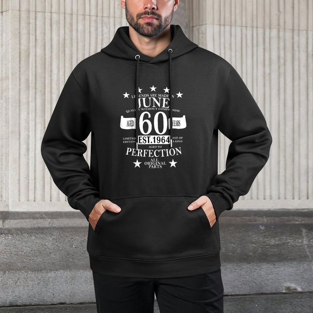 Legends Made In June 1964 60th Birthday Perfection Relaxed Fit Hoodie