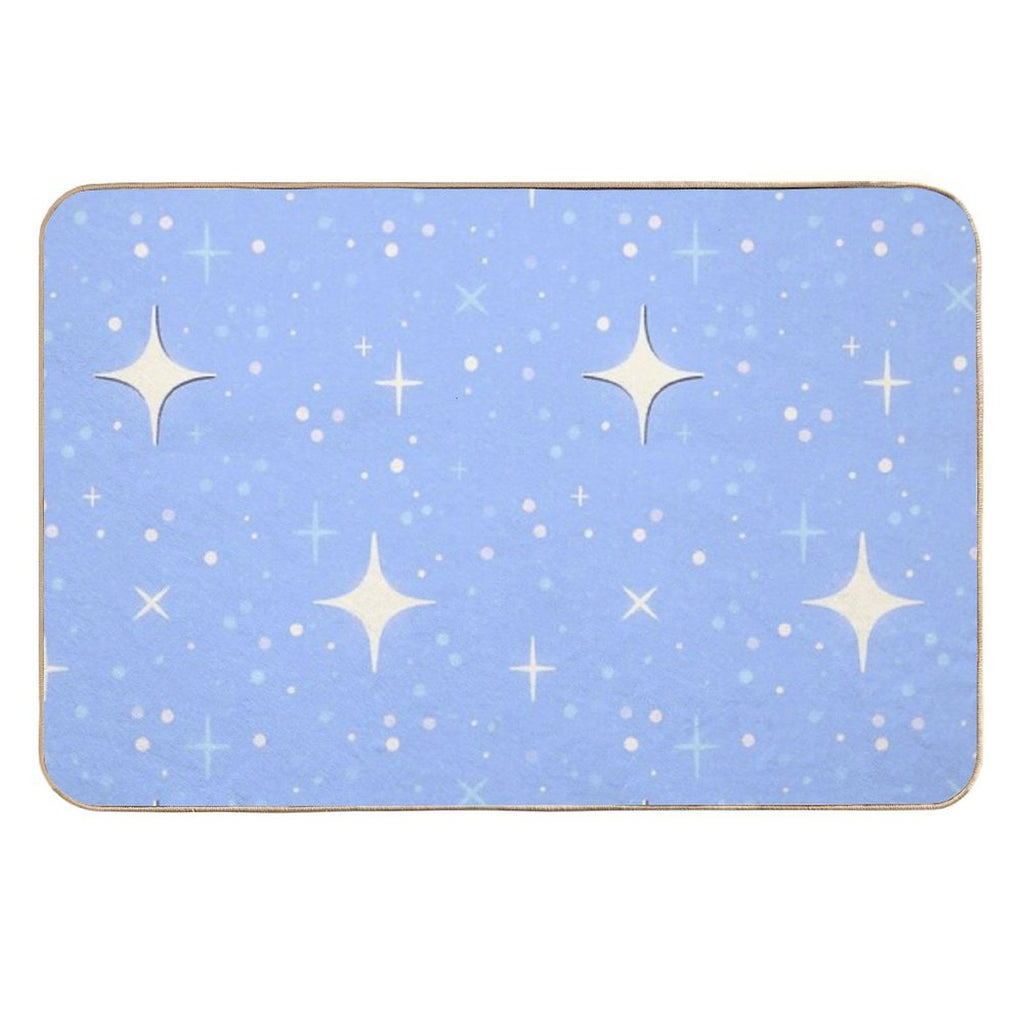 Sparkly Stars Pattern  Multi-Purpose Bath Mat