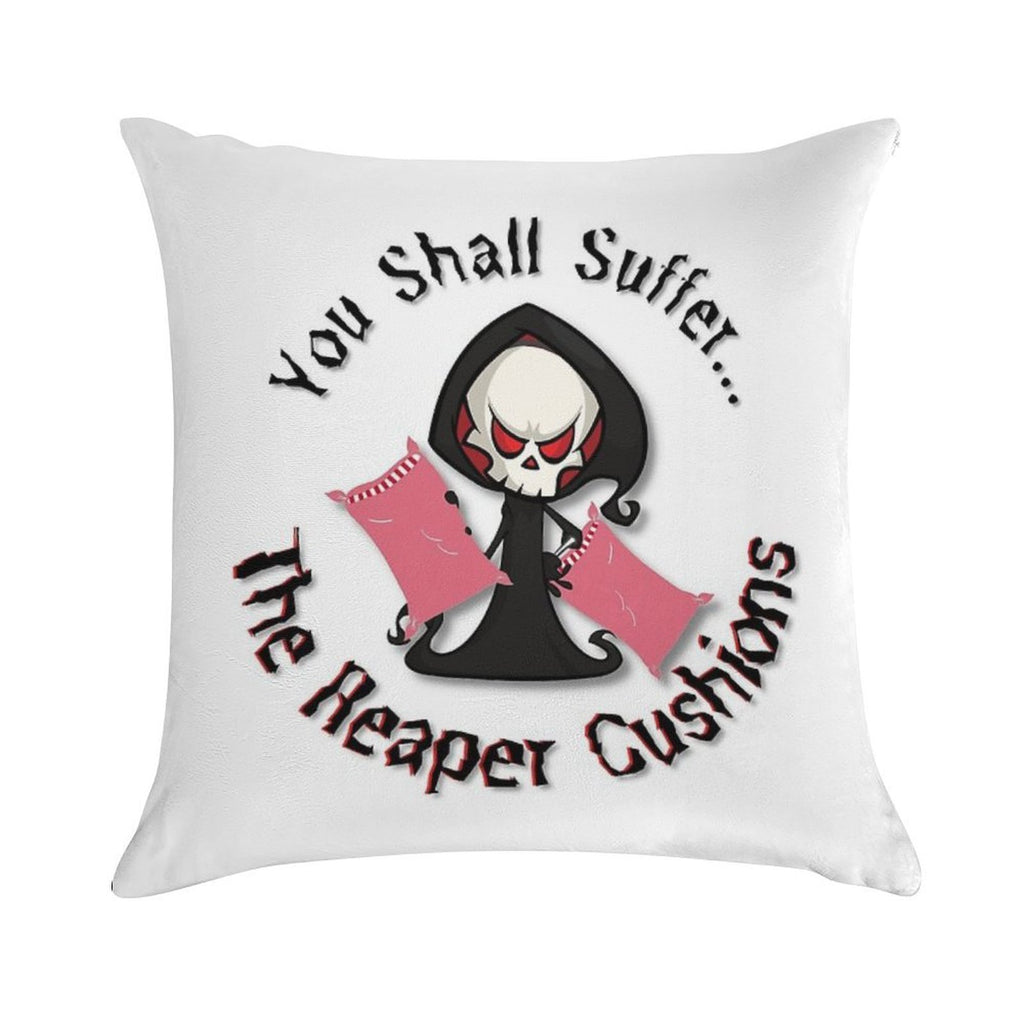 The Reaper Cushions Soft Hidden Zipper Throw Pillow