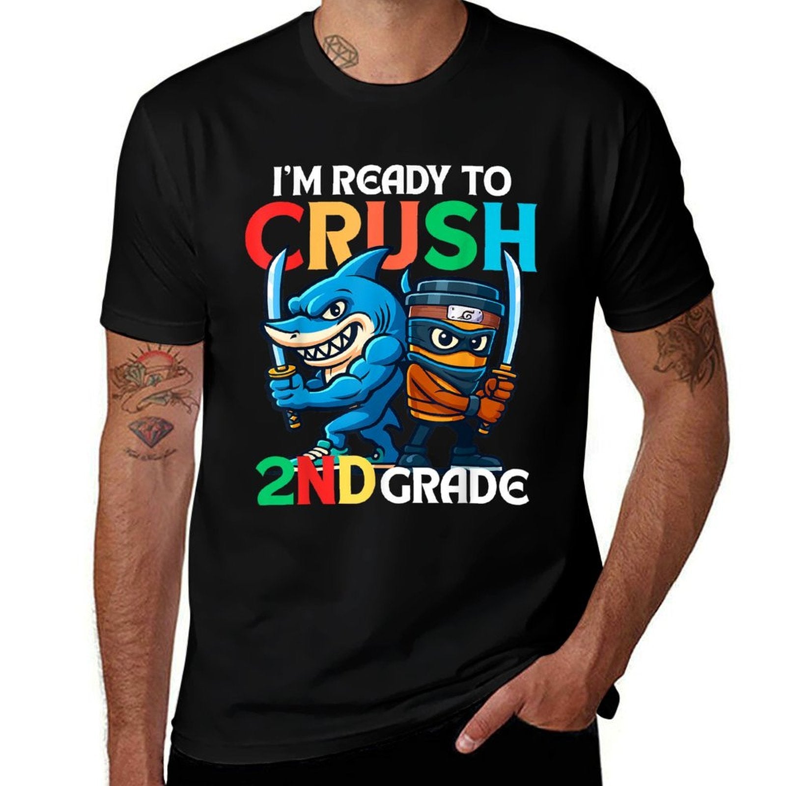 Im Ready To Crush 2nd Grade Cappuccino Assassino Meme Kids  Summer-ready Fabric T-Shirt