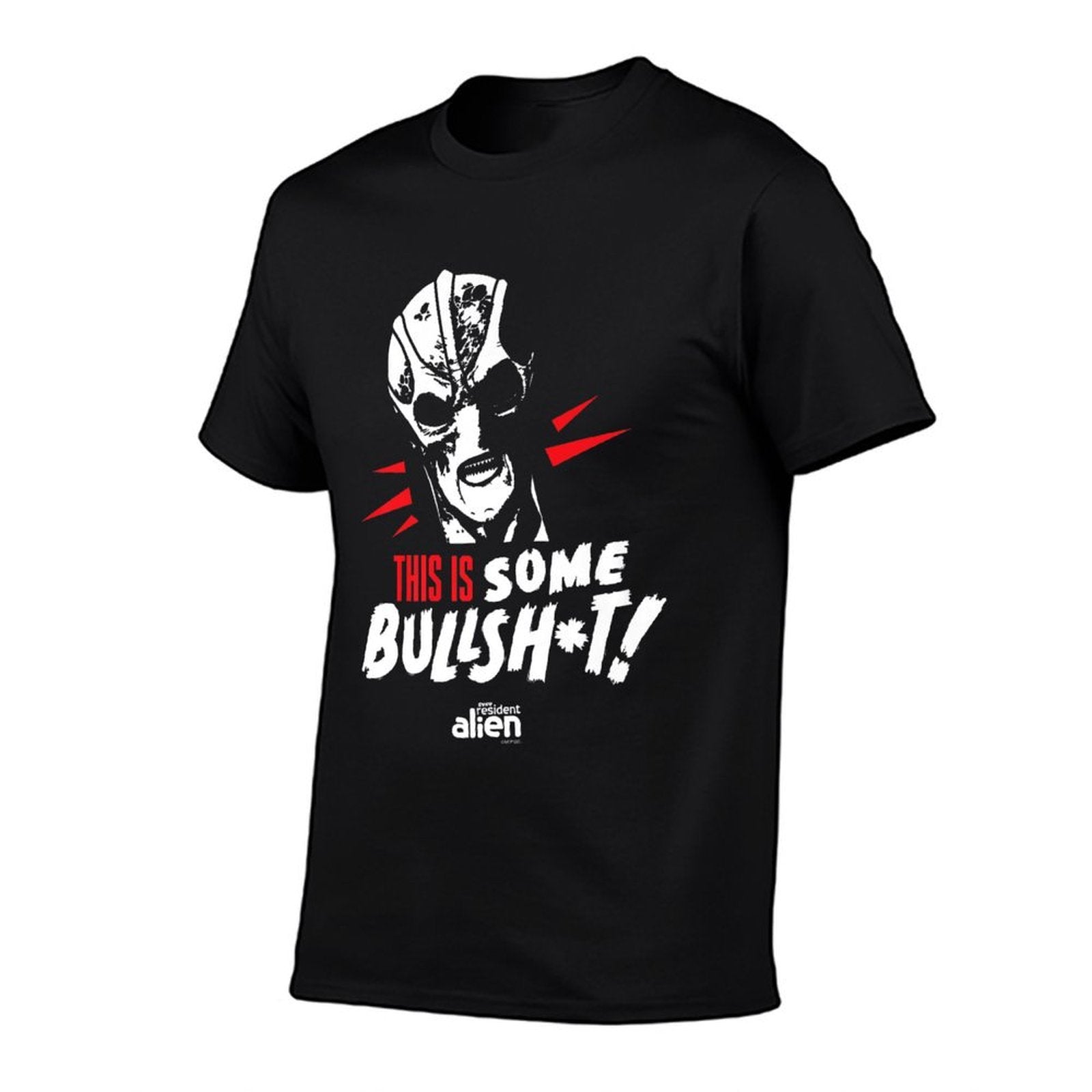 NBC Resident Alien This Is Some Bullshit - Officially Licensed Premium, Small, Black  Stretchy T-Shirt
