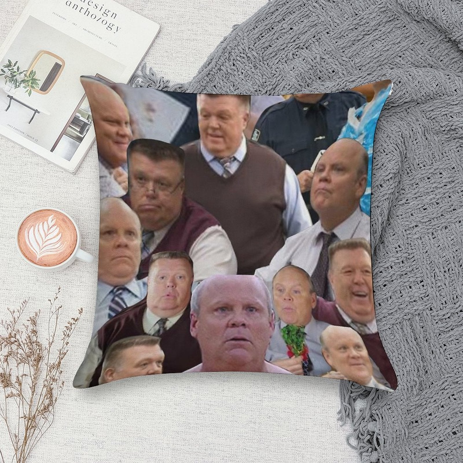 Hitchcock And Scully Collage Soft Multiple Sizes Throw Pillow