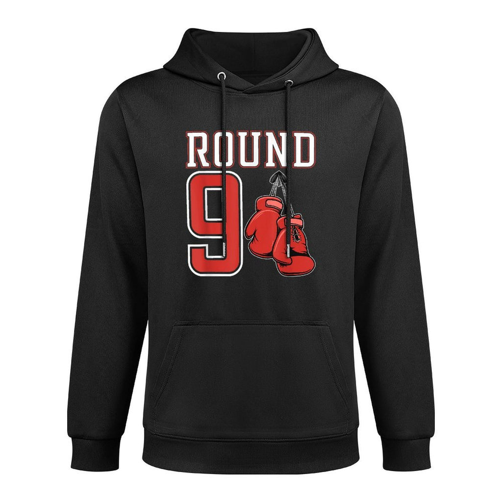 9th Birthday Boxing Boy 9 Year Old Boxer Bday Party Adjustable Hood Hoodie