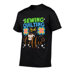 Sewing  Quilting Coffee - Sewer Quilters Novelty - Sewing Premium  Wrinkle-resistant T-Shirt