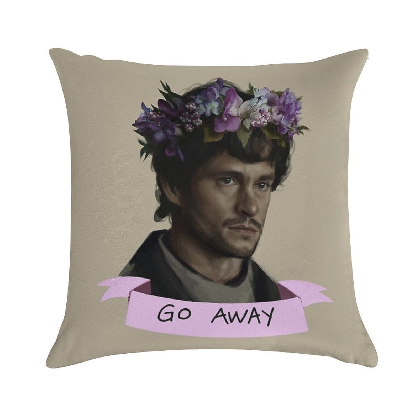 Hannibal - Go Away Soft Anti-Pilling Throw Pillow