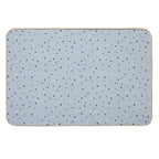 Blue Dots And Stars  Non-Slip Bath Mat