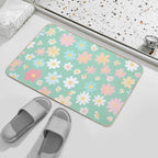 Ditsy Print Summer  Easy To Clean Bath Mat