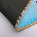 Fwc 1503 Bubble Blue Water  Easy Maintenance Bath Mat