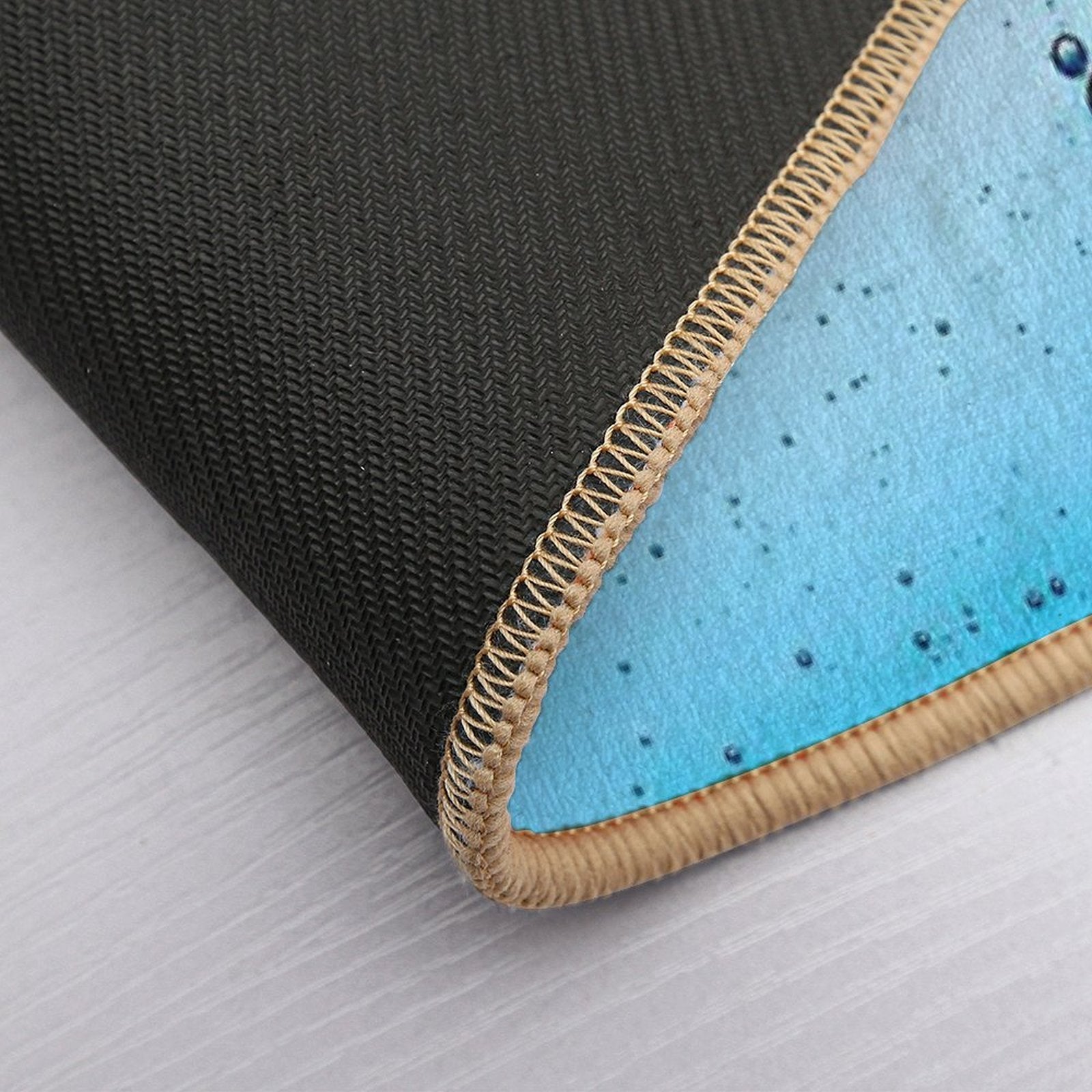 Fwc 1503 Bubble Blue Water  Easy Maintenance Bath Mat