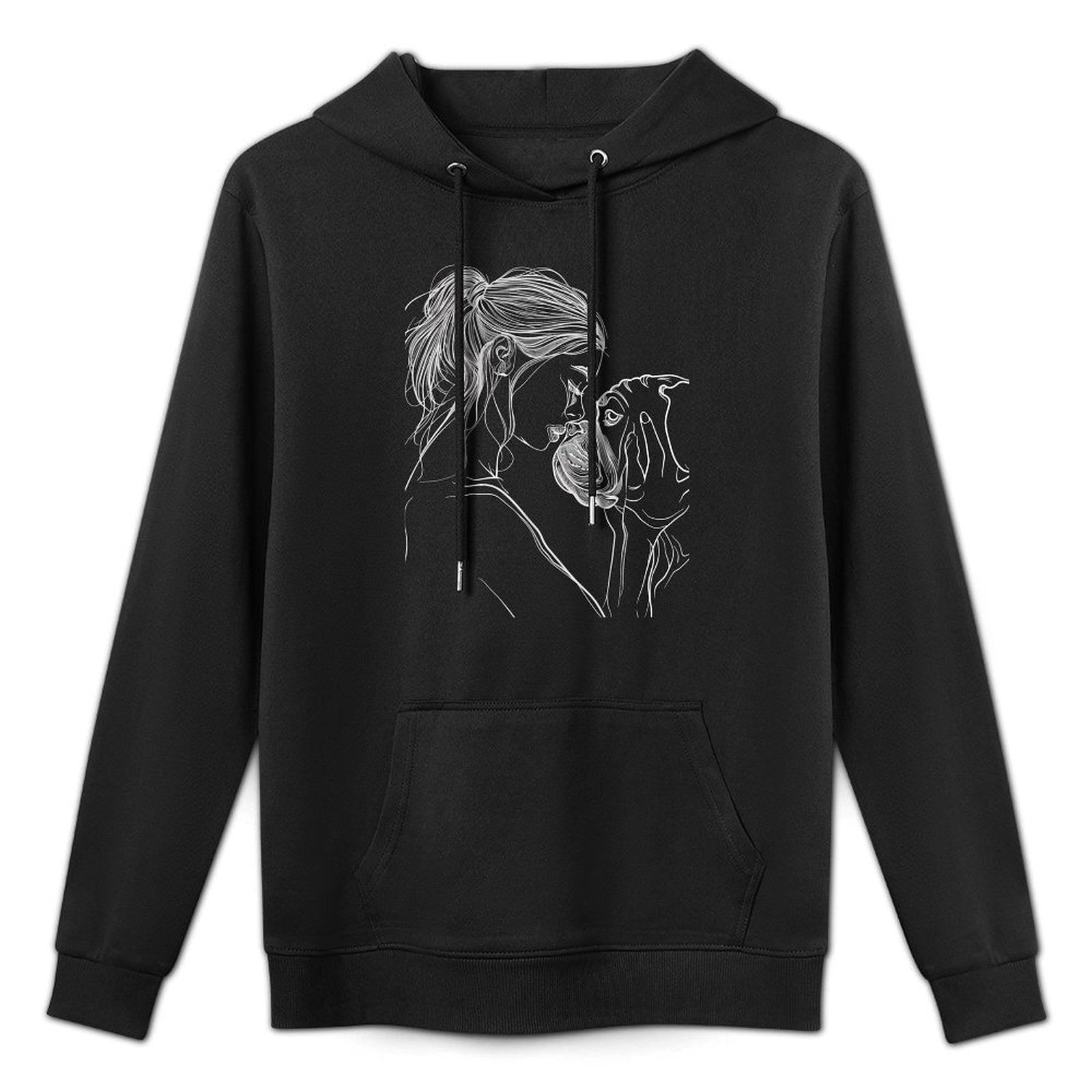 English Bulldog Mom Dog Art Mother&#39;s Day Shape Retention Hoodie